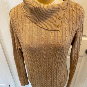 Tommy Hilfiger cable knit cotton blend sweater
